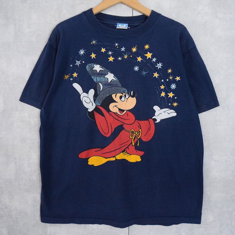80年代 80s アメリカ製 ネイビー 紺 半袖Tシャツ ファンタジア