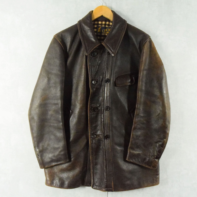 0229 / 1960's Corbusier jacket ブラック レザー コルビジェ