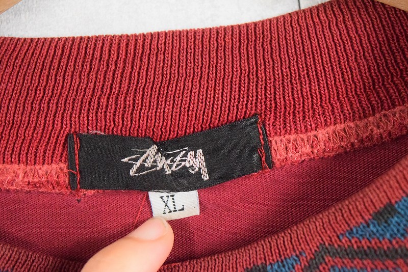 80s 80年代 ステューシー OLD STUSSY アメリカ製 ロゴ刺繍 長袖