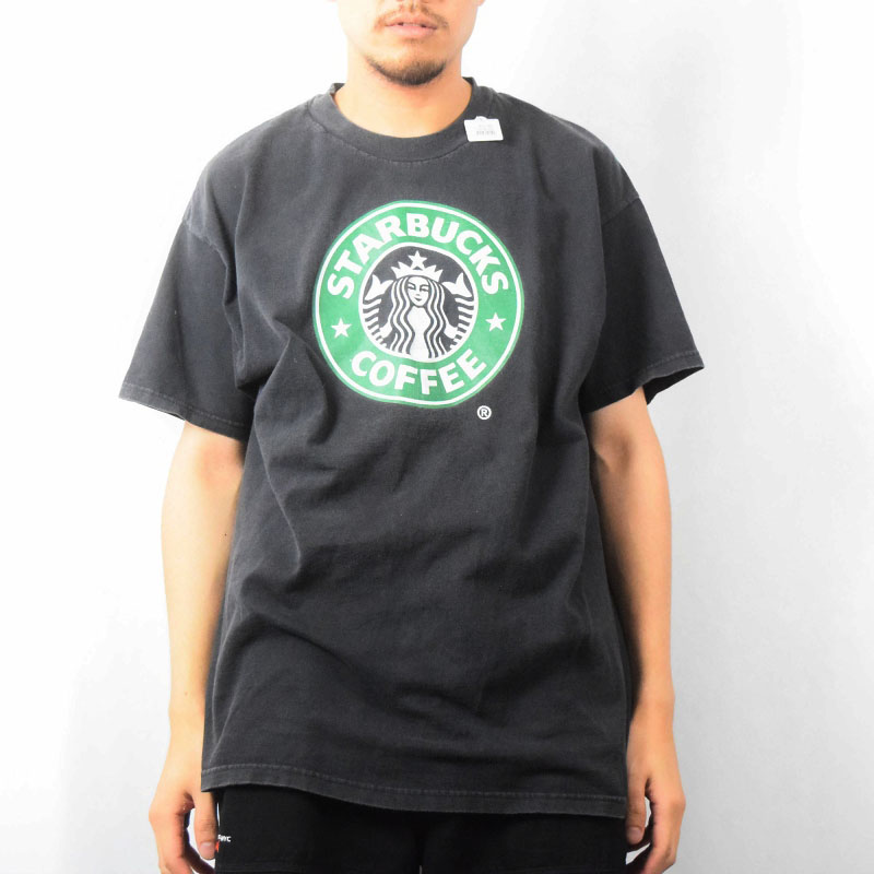 STARBUCKS COFFEE ロゴプリントTシャツ BLACK XL