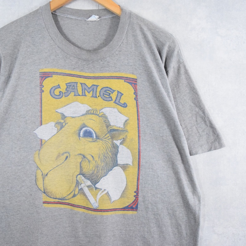 80's CAMEL USA製 タバコ企業 キャラクタープリントTシャツ XL