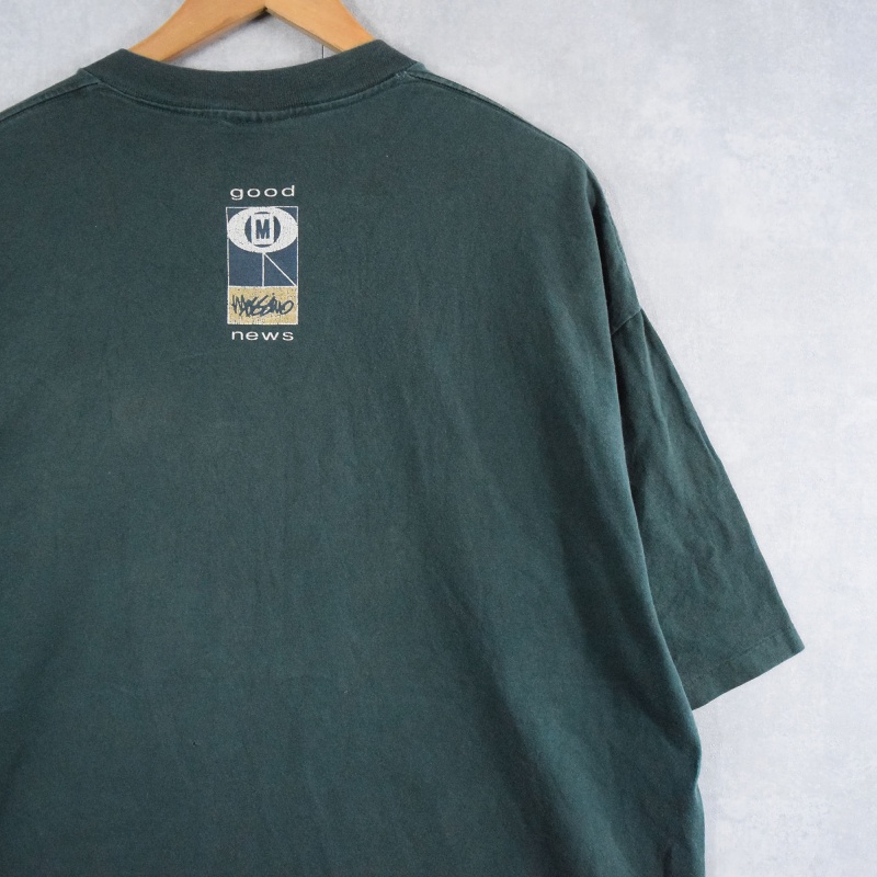 90年代 90s モッシモ アメリカ製 緑 グリーン 半袖