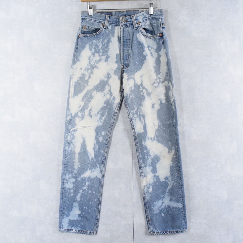 90's Levi's 501 USA製 ブリーチ加工 デニムパンツ W28