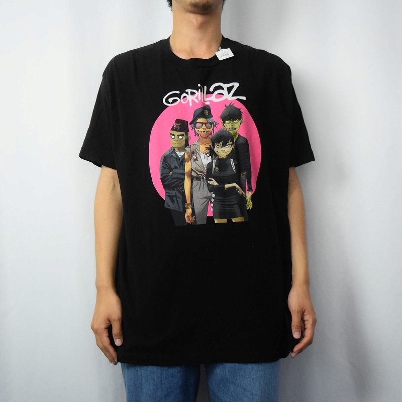 GORILLAZ ロックバンドTシャツ BLACK XL