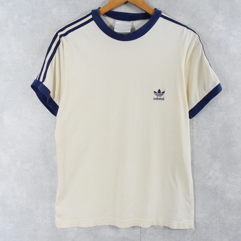 80s 80年代 アディダス スポーツ 半袖 生成り| ビンテージ古着屋