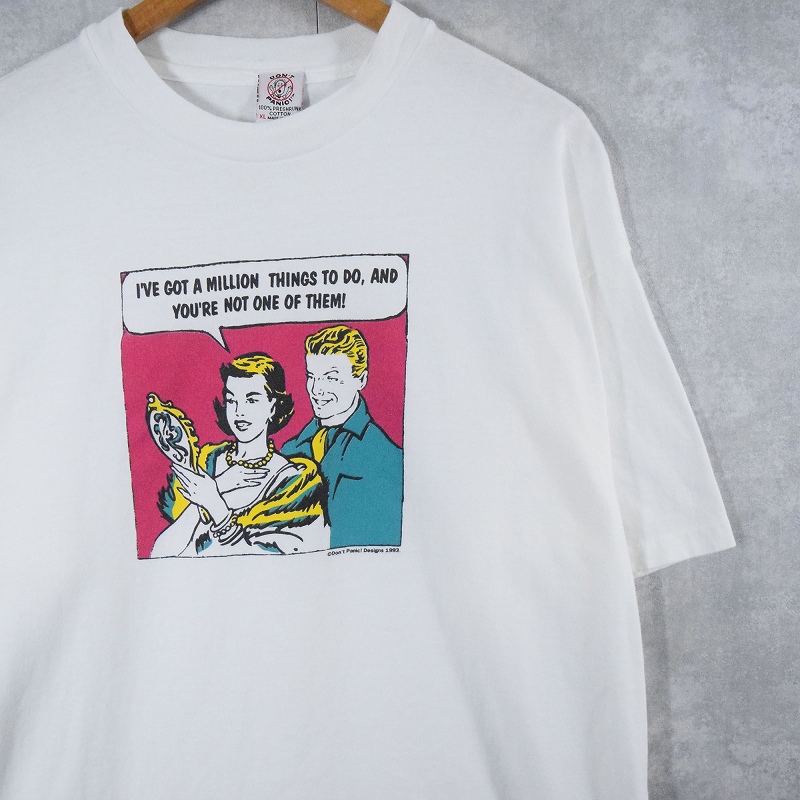おすすめネット アメリカ製 90年代 90s アメコミ アート ポップアート Tシャツ+カットソー(半袖+袖なし)