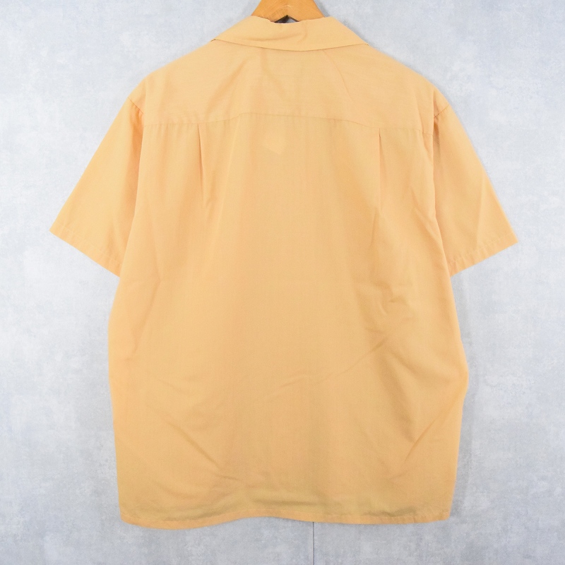 70's TOWNCRAFT Penneys ポリコットン オープンカラーシャツ L