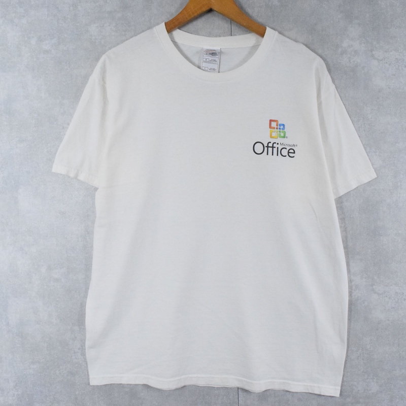 【日本未発売】 マイクロソフトオフィス テクノロジー テック 企業 ホワイト 白 トップス