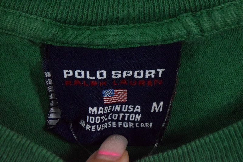 低価格の 90年代 90s ポロスポーツ ラルフローレン アメリカ製 緑 トップス