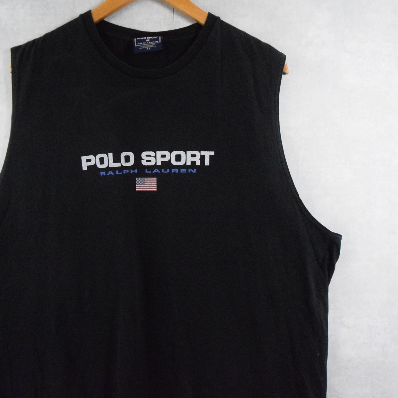 90's POLO SPORT Ralph Lauren ロゴプリントタンクトップ XL
