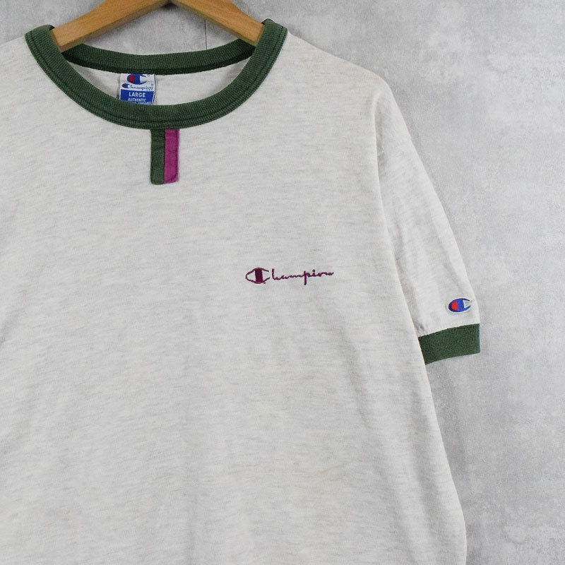 90s 90年代 チャンピオン アメリカ製 チョコチンリンガーTシャツ