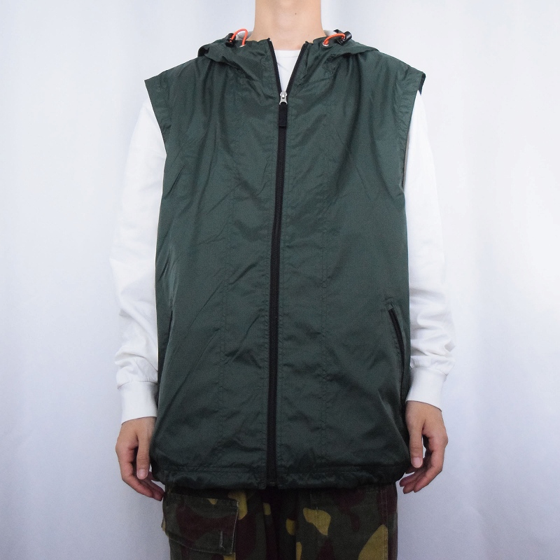 2000's GAP フーデッド ナイロンベスト XL