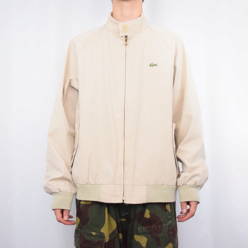 80's IZOD LACOSTE コットン×ポリエステル スイングトップ L