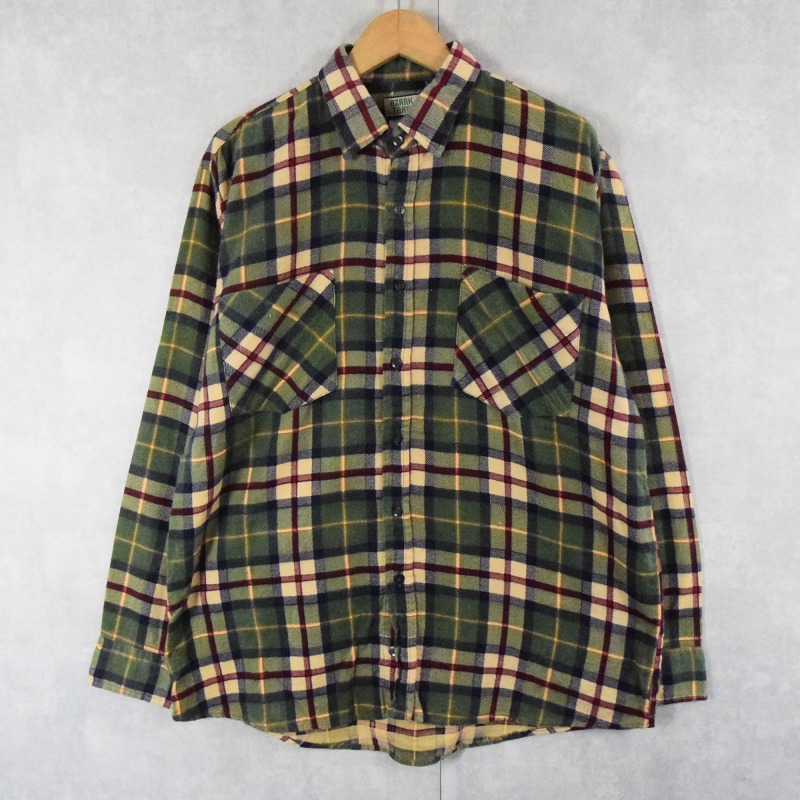 50s Anvil BRAND Vintage Shirt プリント ネルシャツ チェック