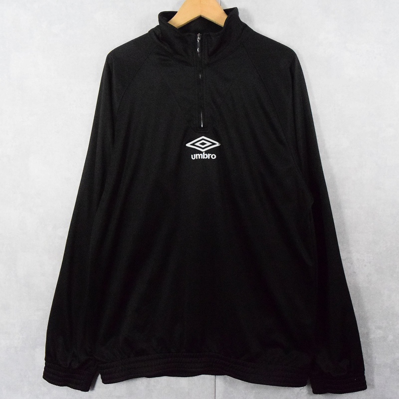 UMBRO ハーフジップ トラックジャケット BLACK XXL