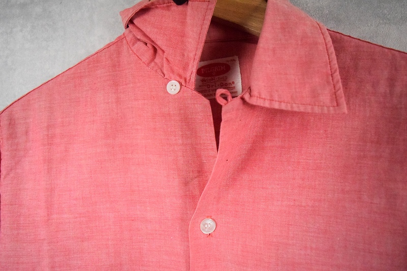 50s 50年代 60s 60年代 ピルグリム 開襟 Wrinkl-SHED with Dri