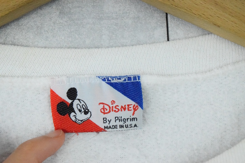 80年代 80s アメリカ製 ミッキーマウス ディズニー Disney 白