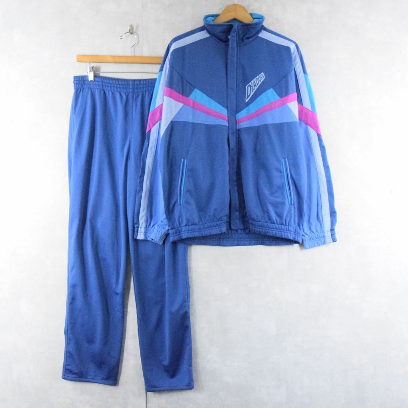 大特価 pop 80s セットアップ ブルー 青 ジャージ ディアドラ 80年代 ウェア