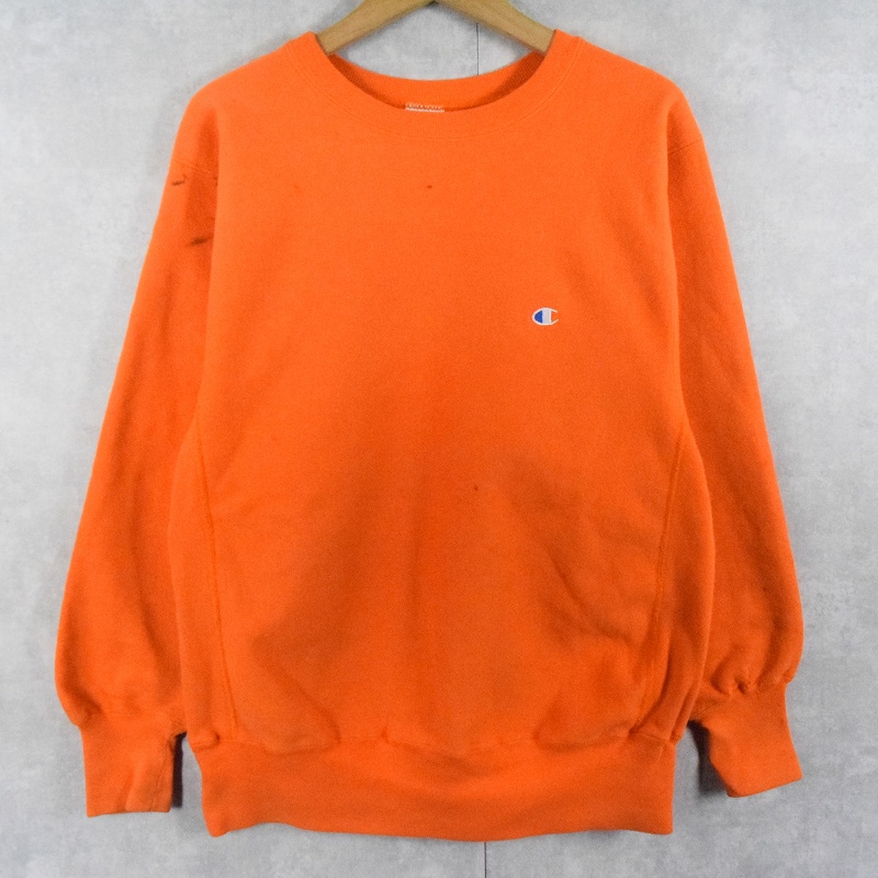 何でも揃う WEAVE REVERSE Champion 90's USA製 L 目付きスウェット トップス