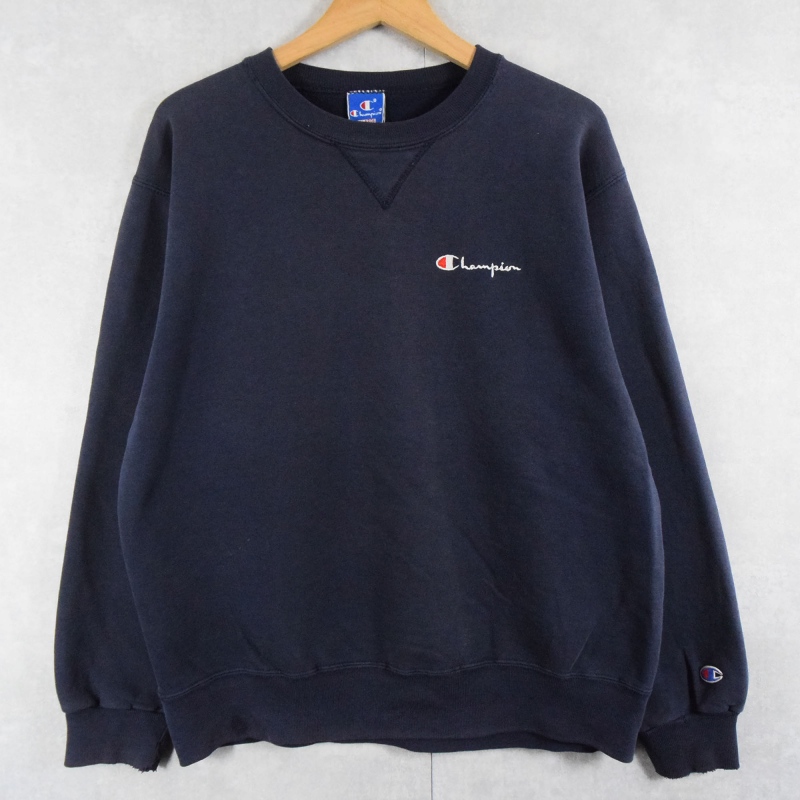 90s 90年代 チャンピオン アメリカ製 ネイビー 紺| ビンテージ古着屋Feeet 通販 名古屋 大須 メンズ