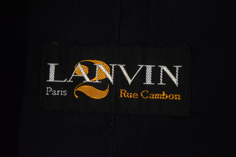 vintage】美品 LANVIN PARIS ステンカラーコート イタリー製