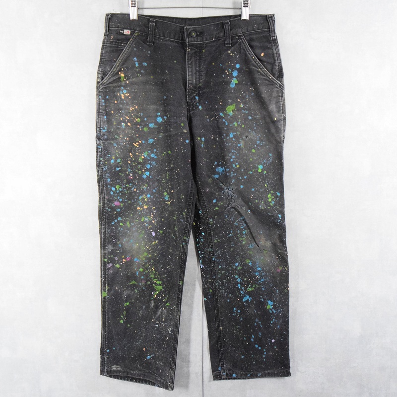 Carhartt ペンキペイント ダックペインターパンツ BLACK W33