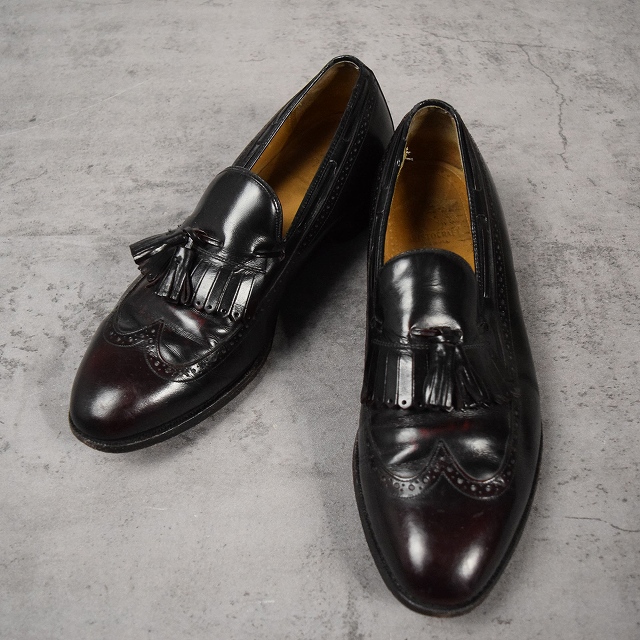 美品 高級品 USA製 ジョンストン&マーフィー CROWN ARISTOCRAFT