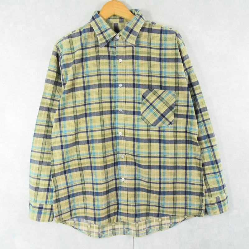 90's AMERICAN EDITION チェック柄 プリントネルシャツ