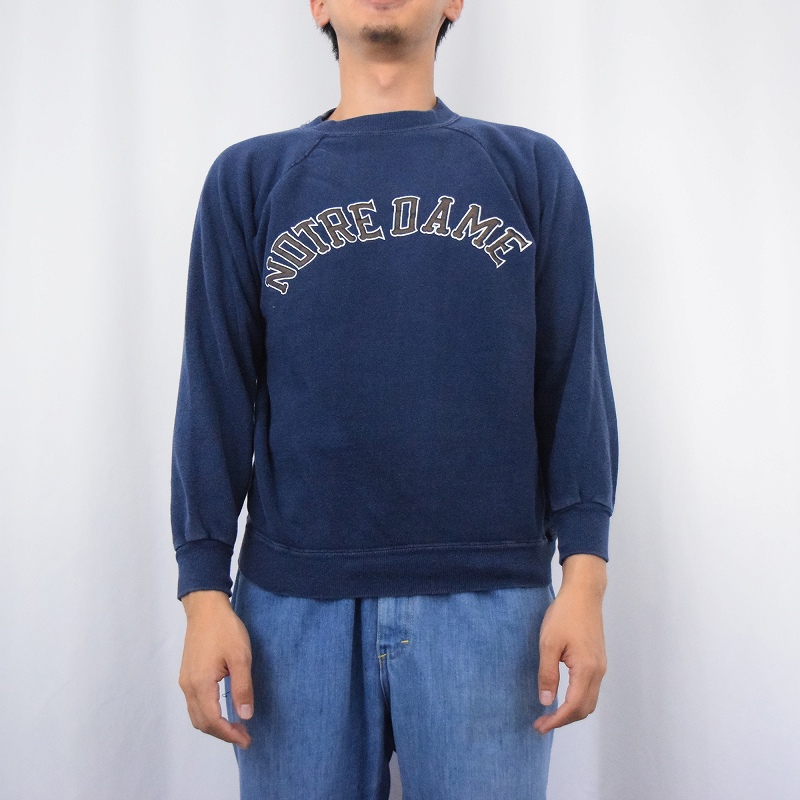 Champion(チャンピオン) / 80s NOTREDAME スウェット/XL/NVY