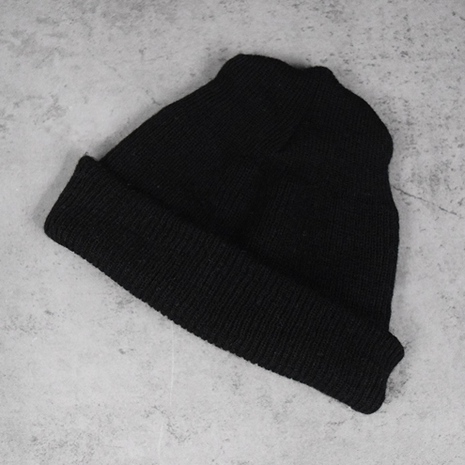U.S.NAVY 40〜 50年代 WATCHCAP ウール ワッチキャップ ニットキャップ ブラック | 古着屋 EAGLEBASE