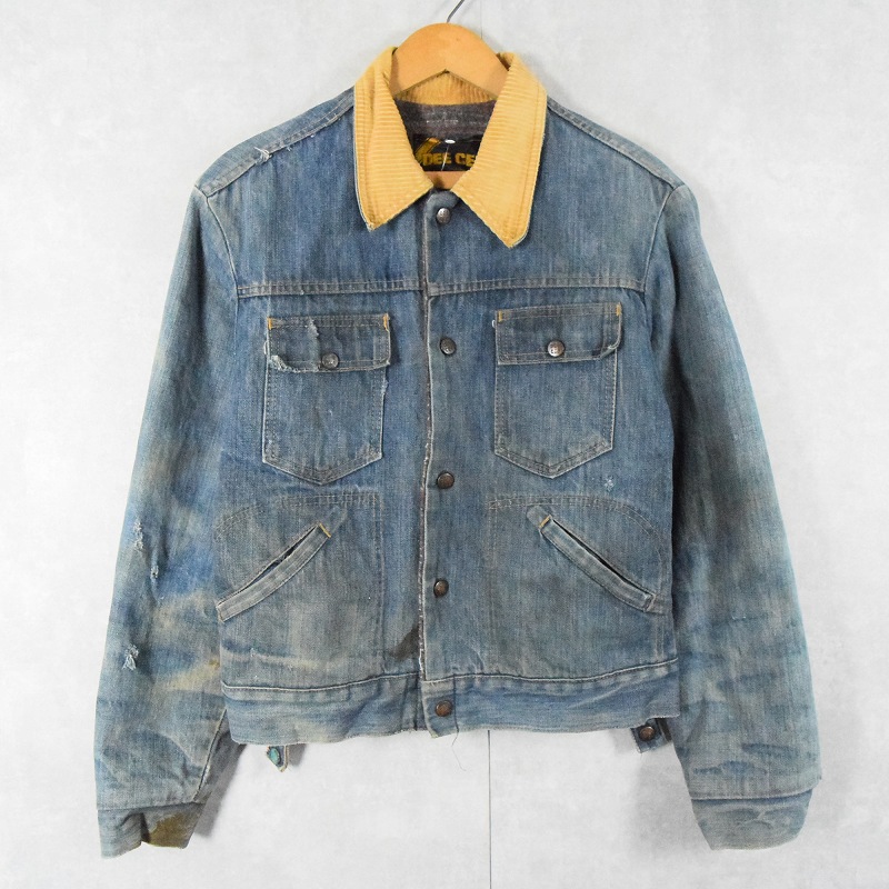 70's DEE CEE USA製 ブランケットライナー デニムジャケット SIZE38