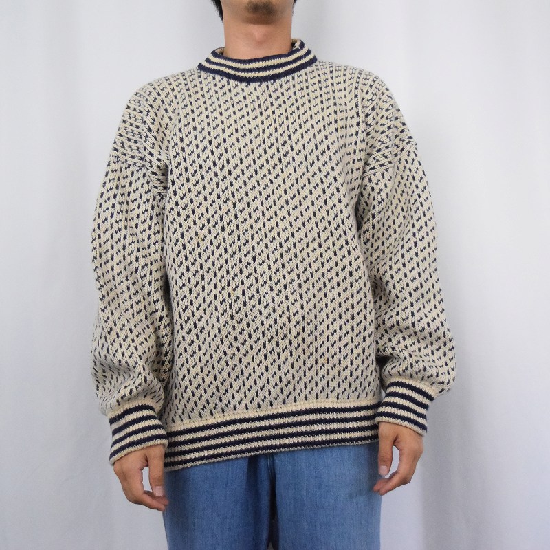 Isle of Anglesey Knitwear バーズアイ柄 ニットセーター