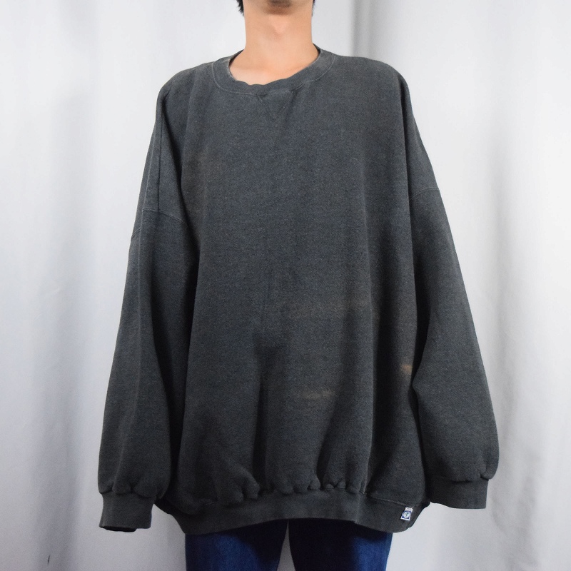 90's DISCUS USA製 前V 無地スウェット 6XL