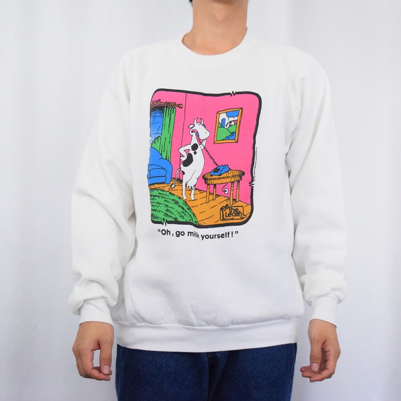 90年代 90s アメリカ製 牛 動物 アニマル 白 ホワイト | ビンテージ古着屋Feeet 通販 名古屋 大須 メンズ
