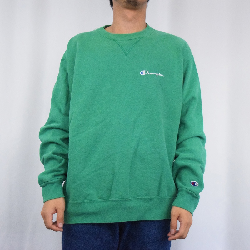 90年代 90s チャンピオン リバースウィーブ アメリカ製 緑 グリーン | ビンテージ古着屋Feeet 通販 名古屋 大須 メンズ