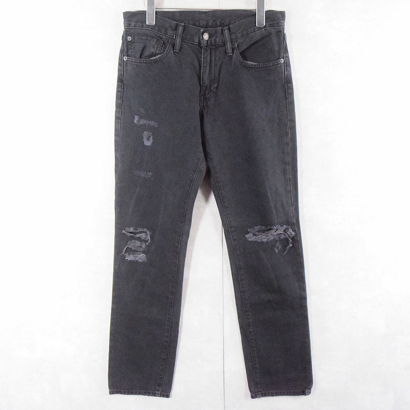 Levi's 511 スリムテーパード ストレッチブラックデニムパンツ W31