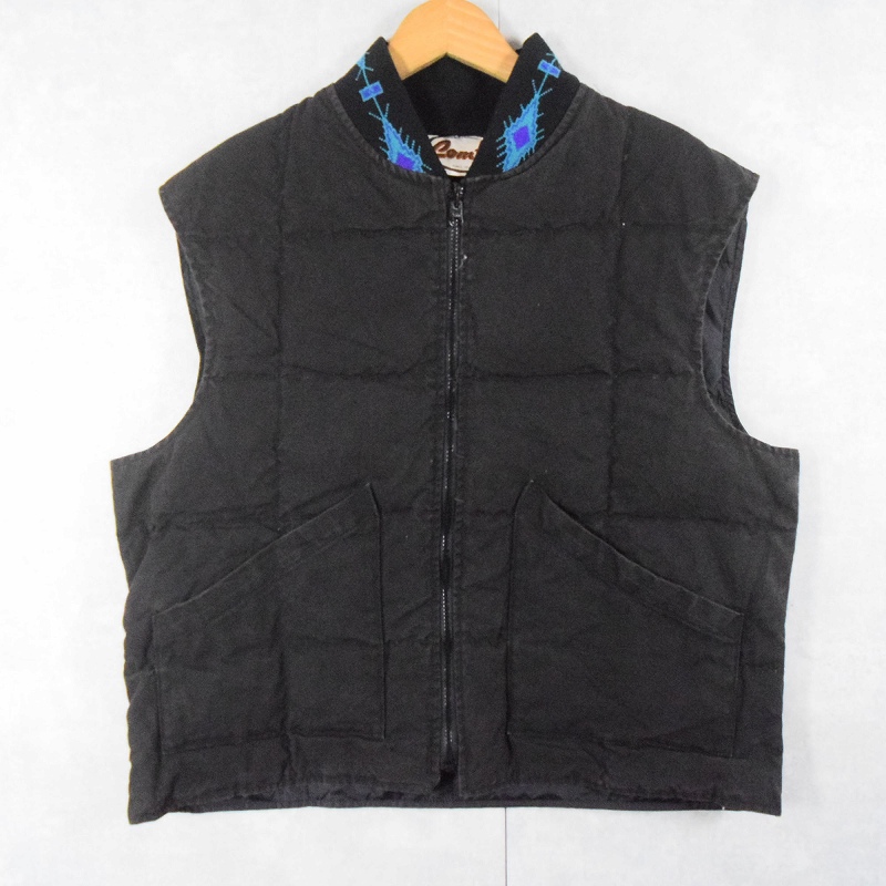 90's Comfy USA製 ダウンベスト BLACK L