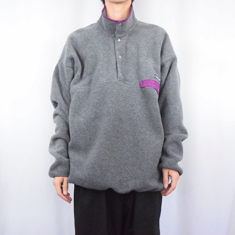 patagonia 90's 1990 米国製 パタゴニア シンチラ スナップT