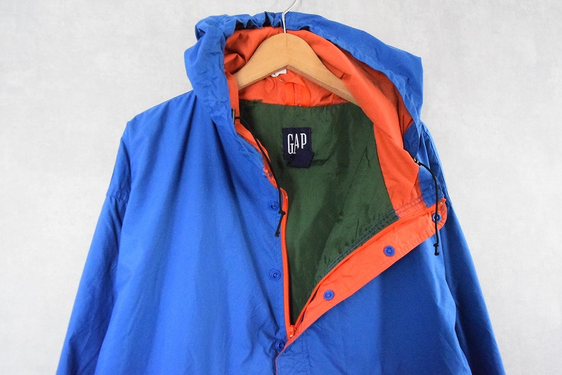 90's GAP ナイロンアノラックパーカー L