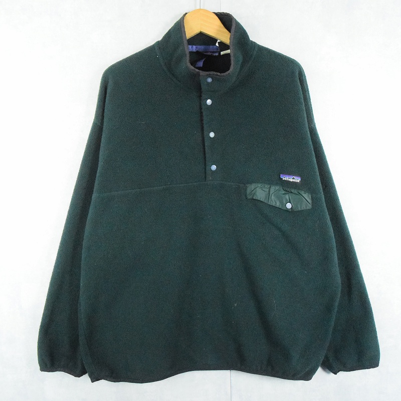 90's Patagonia スナップT GREEN XL