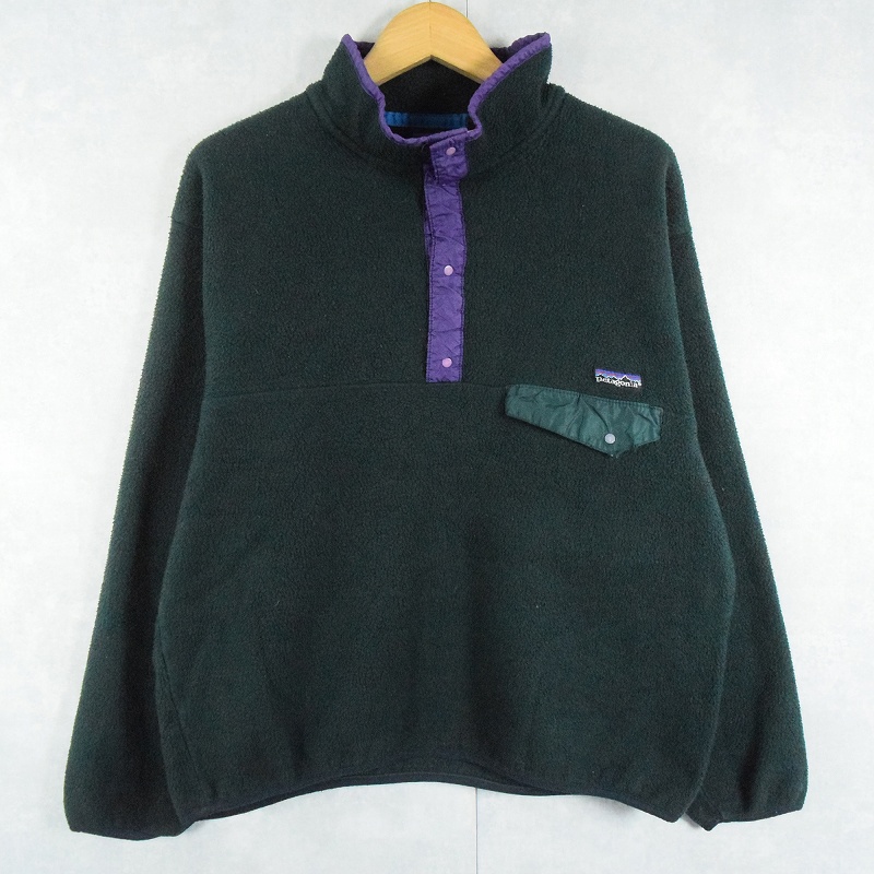 90's Patagonia USA製 スナップT GREEN XL