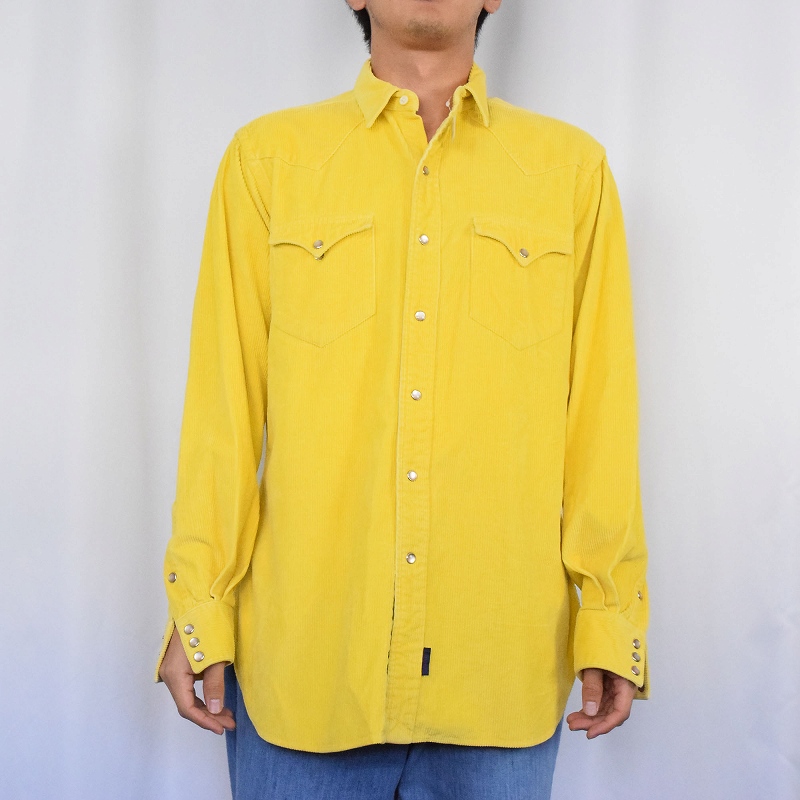 90's POLO par/by Ralph Lauren コーデュロイウエスタンシャツ M