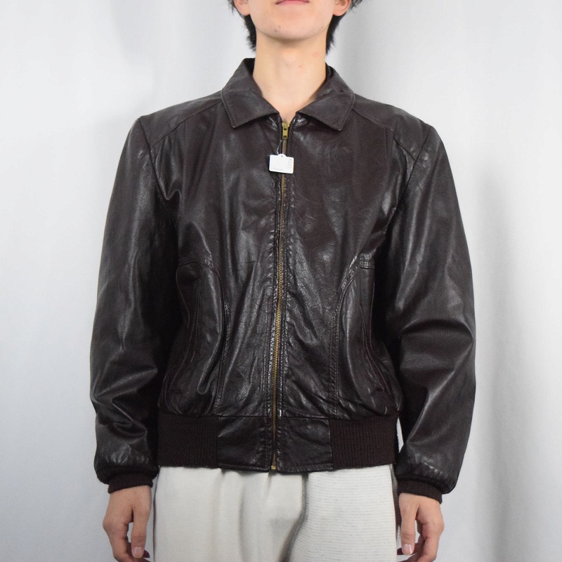 Leathercraft Process レザージャケット BROWN