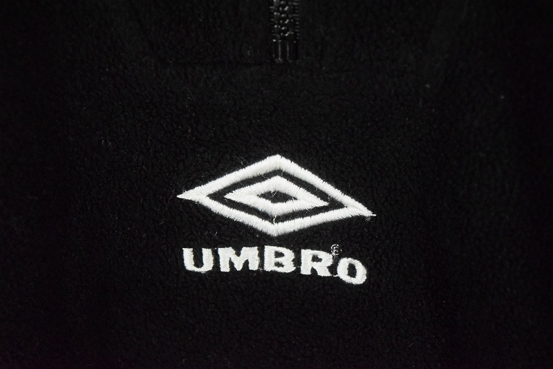 UMBRO アンブロ ナイロンジャケット 90s ブラック 黒 白 8792