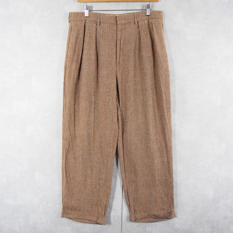POLO Ralph Lauren グレンチェック柄 2タックスラックス W32