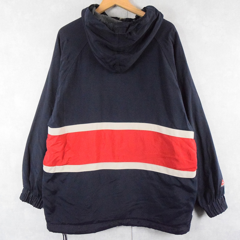 90's Abercrombie&Fitch ナイロンアノラックパーカー NAVY S