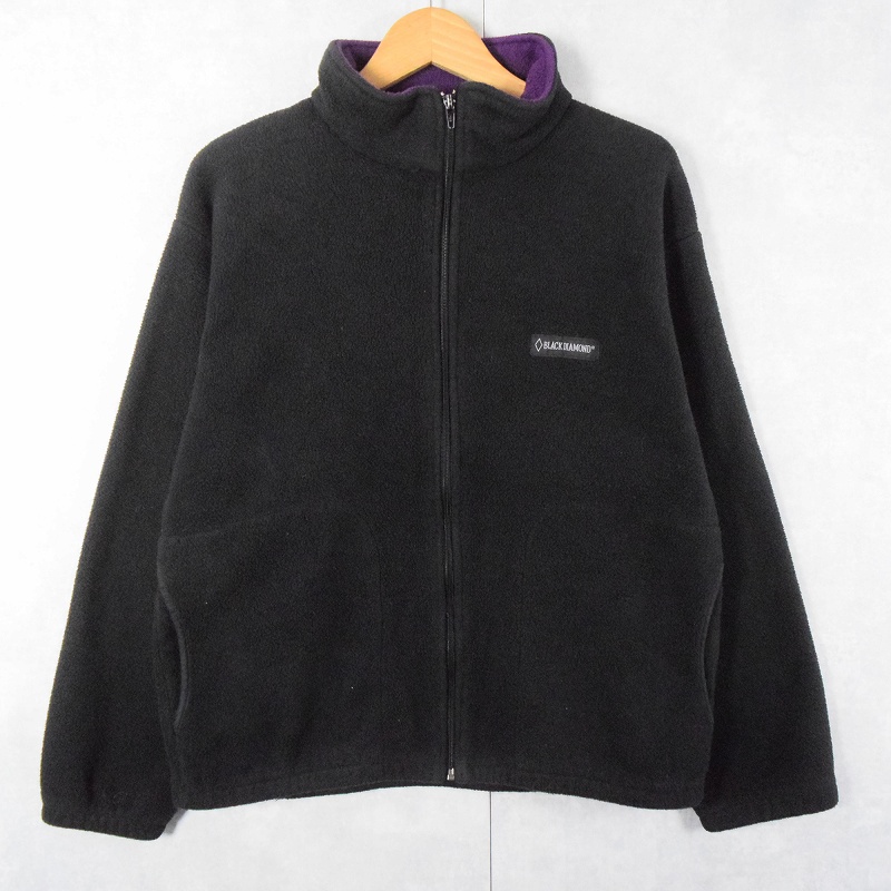 90's BLACK DIAMOND USA製 フリースジップジャケット BLACK M