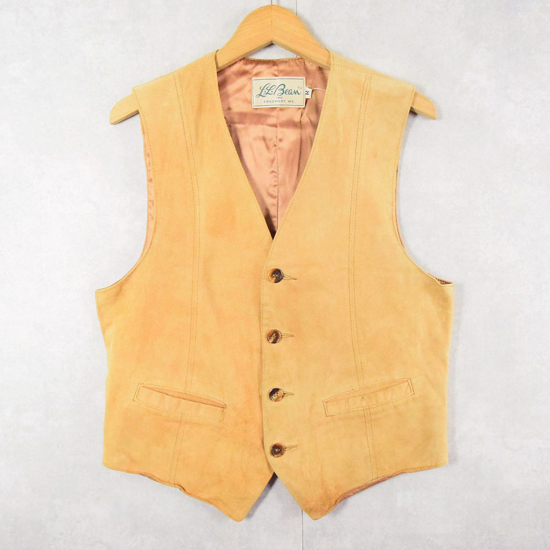 70s 70年代 レザーベスト 革 エルビン エルエルビーン