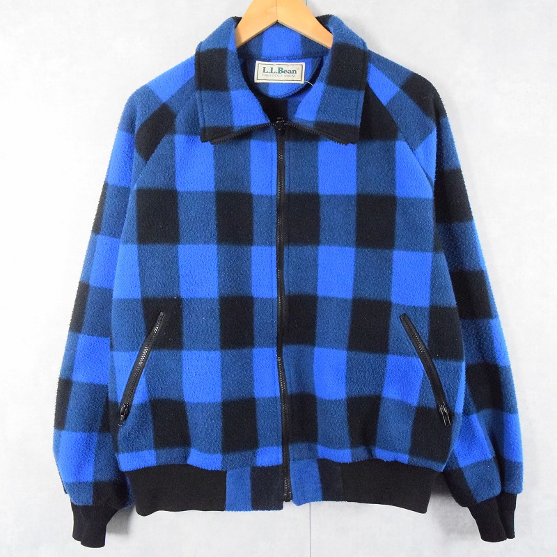 80s 80年代 エルエルビーン 青 ブルー フリースジャケット