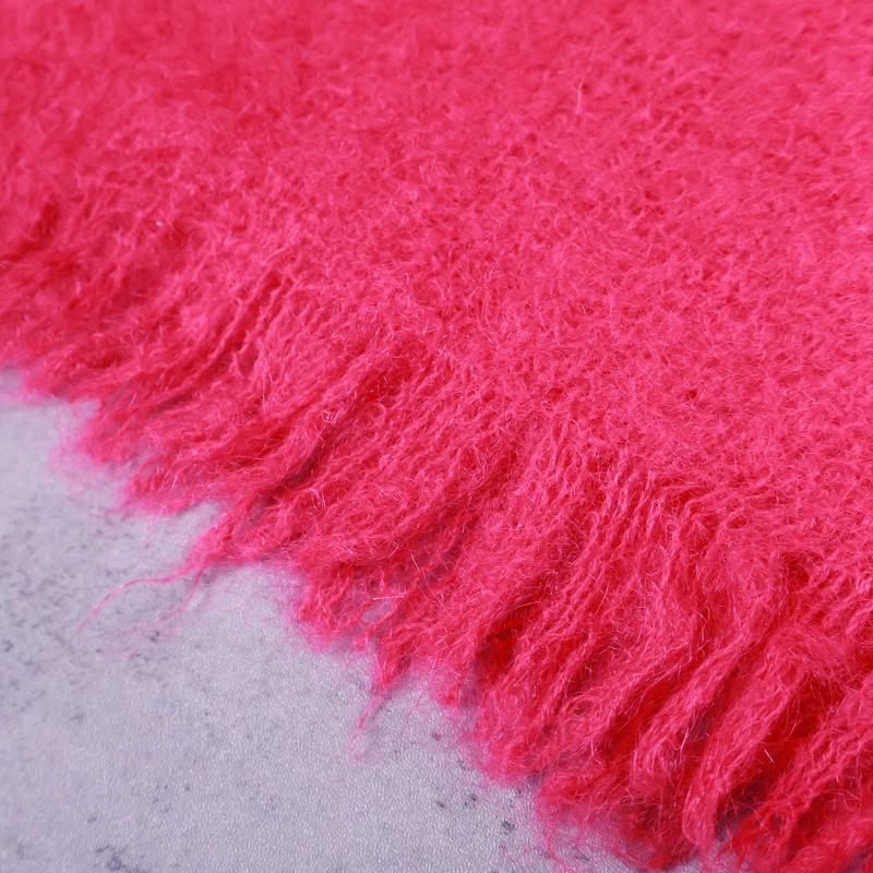 Vintage Scotland paid mohair wool muffler ( ヴィンテージ スコットランド モヘアウール チェック柄 マフラー  ) | Riyad vintage shop